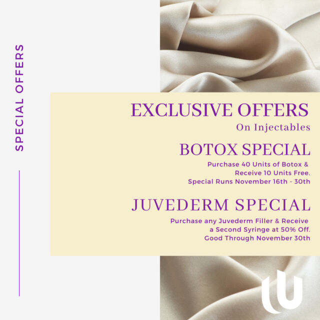 You Won't Want to Miss These Specials!​​​​​​​​
​​​​​​​​
Schedule your appointment with Dr. Pham today! Call our office at (951) 414-3530. ​​​​​​​​
​​​​​​​​
We will be closed Thursday, November 24th & Friday, November 25th in observance of Thanksgiving. We wish everyone a wonderful & safe holiday weekend!​​​​​​​​
​​​​​​​​
#UnitedPlasticSurgery #Temecula #TemeculaBotox