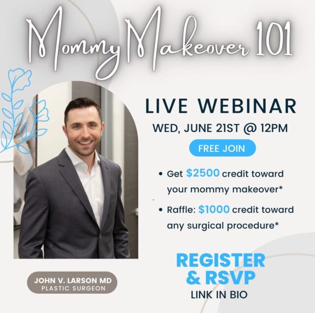 Learn all about mommy makeovers and get an exclusive $2500 toward your personal Mommy Makeover!* You will also get a chance to win $1000 toward any surgical procedure in our raffle drawing.* Dr. John Larson will hold a Q&A and share his expertise on:
 
+Breast Augmentation, Lift and Reduction
+Tummy Tuck 
+Liposuction
+Labiaplasty
+Non-surgical Procedures (Botox, Fillers, Threading, etc.)
 
To register for this free event, click the link in bio or email us at info@unitedmd.com. 

*Terms and conditions apply. Please email us for additional details. 

#UnitedPlasticSurgery #NewportBeach #NewportBeachPlasticSurgery #NewportBeachMommyMakeover #MommyMakeover #BreastAugmentation #BreastLift #BreastReduction #TummyTuck #Liposuction
#Labiaplasty #Botox #Filler #Threads